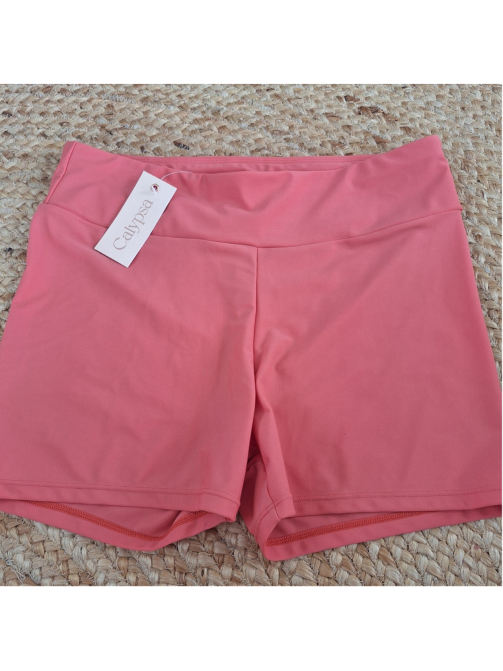 Calypsa by ModLi Womens Size L Swim Shorts Coral NWT UPF Sun Protection LARGE